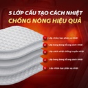 Che nắng xốp ngắn CIND (màu bạc/xanh) CD-F002 60*130CM