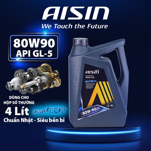 [9NAGSL58094PN] Nhớt Hộp Số Thường Aisin 80W-90 GL-5  4 Lít GSL58094P
