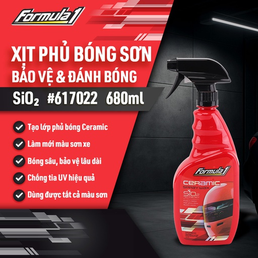 [TRF1617022] Đánh bóng sơn Ceramic dạng xịt Formula 1 (680ml) # 617022