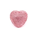 Dầu thơm ghim máy lạnh hình trái tim đính hạt BOH-013 hồng
