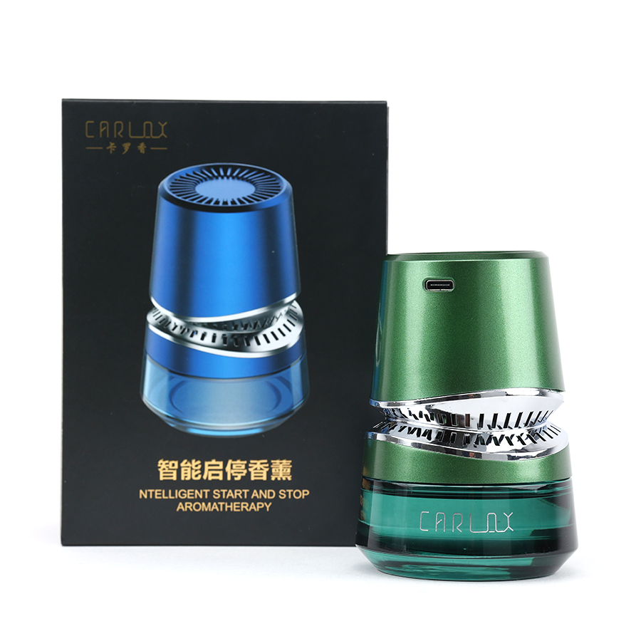 Dầu thơm Carlox có quạt - ghim điện LY-062 50ml Green-Blluebells