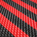 Lót sàn cuộn CIND 3D hạt vuông HB003 đen/ đỏ Size 9M*1.2M