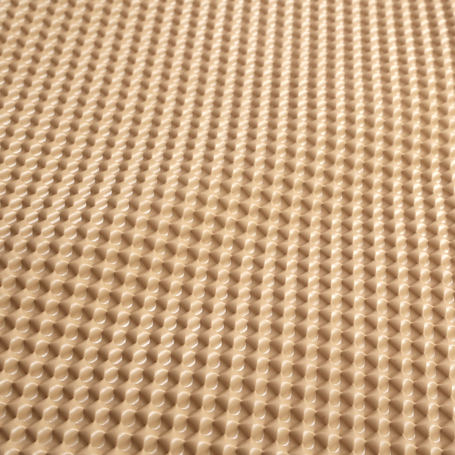 Lót sàn cuộn CIND 3D hạt vuông HB003 Kem Size 9M*1.2M