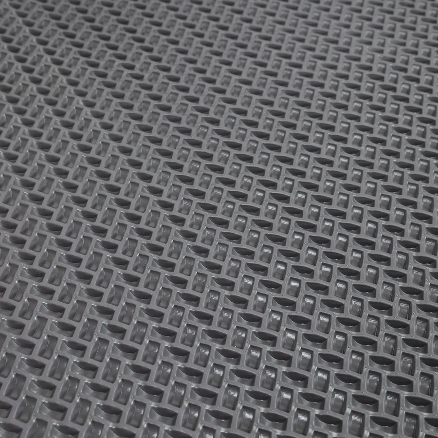 Lót sàn cuộn CIND 3D hạt chữ nhật xéo HB007 xám Size 9M*1.2M