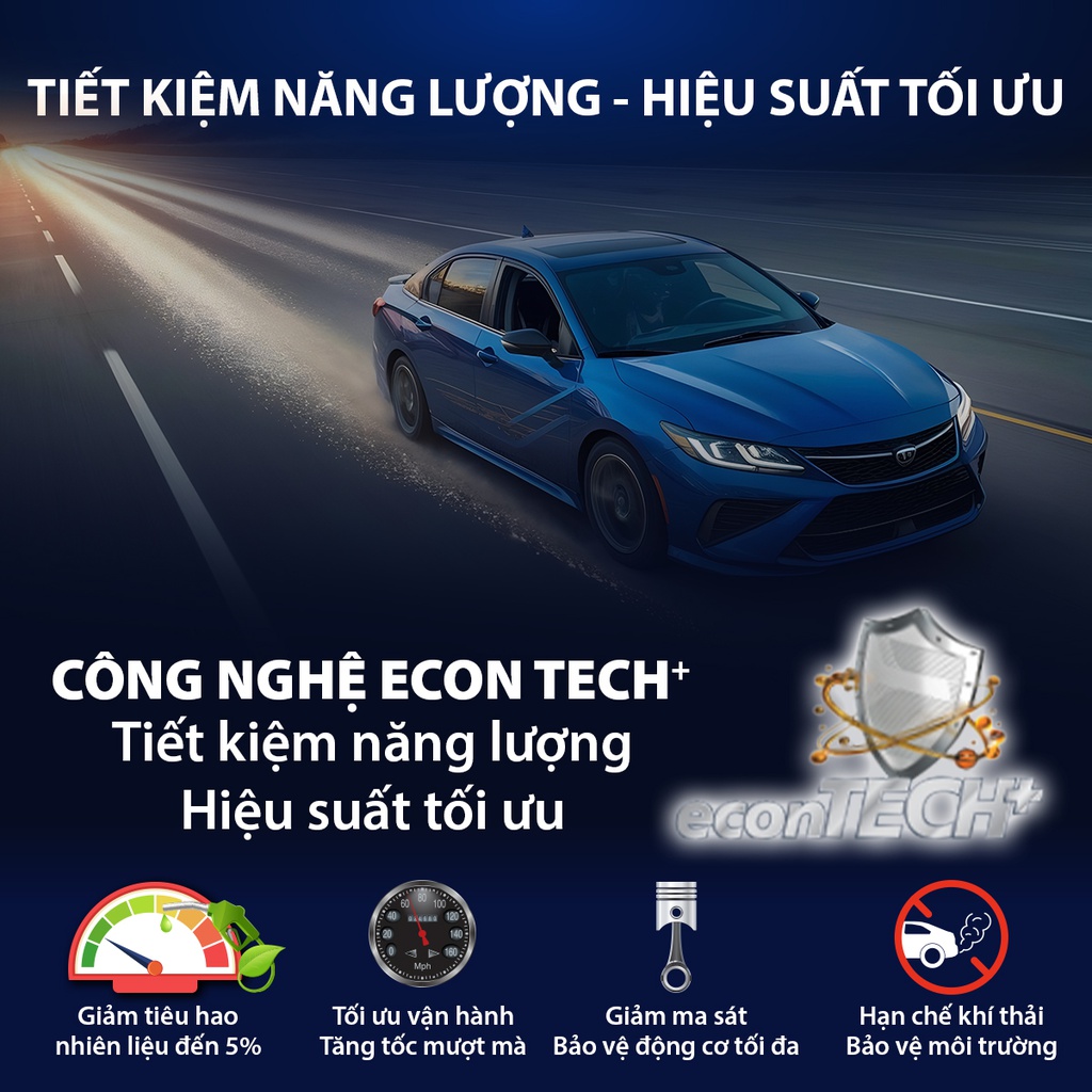 Nhớt Động Cơ Aisin 20W-50 SN/CF Semi Synthetic 4 Lít ESSNP2054P