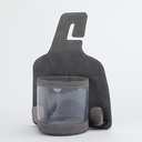 CIND BO-L021 (Xám) Móc treo đôi + đựng ly sau ghế (da)