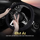 Bao vô lăng CIND PU+TPE Y021 size M đen