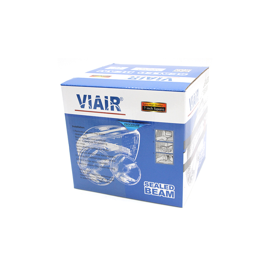 Đèn điện tử vuông lớn VIAIR 12v HC6052V trơn có bóng