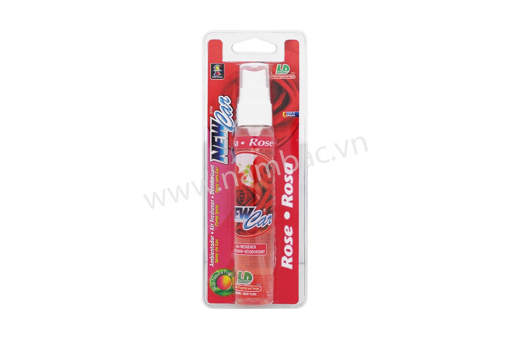 Nước thơm dạng xịt New Car/Fresh Fruit 60ml hương hoa hồng (Rose) Hiệu L&D