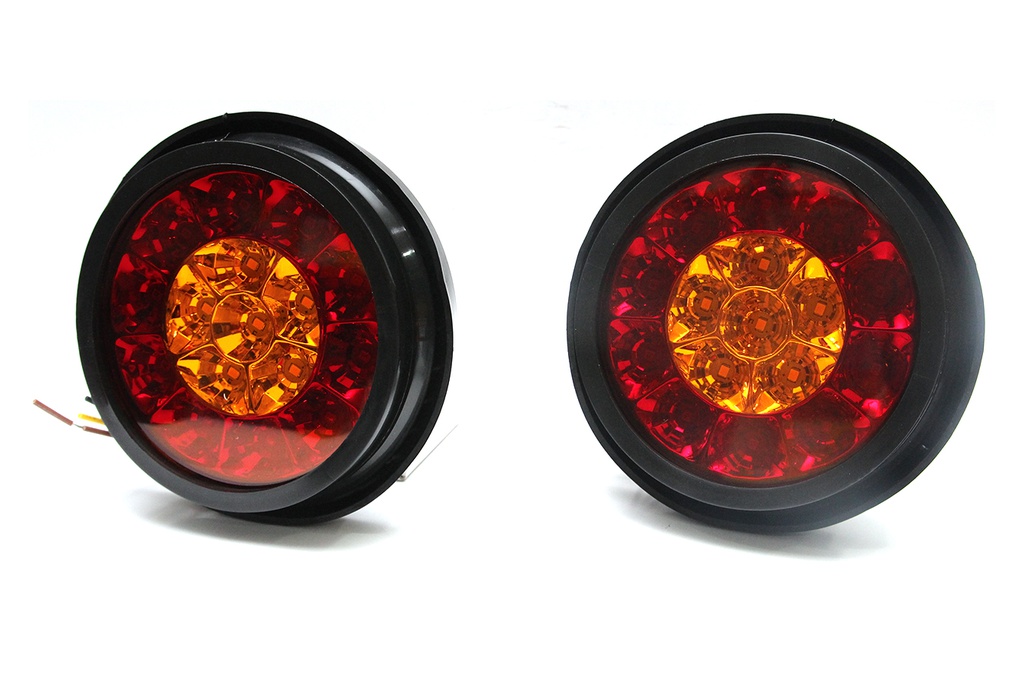 Đèn Led tròn 2 màu VIAIR VI-050-12V đỏ vàng ₵ 132*36.5mm 2PCS/SET