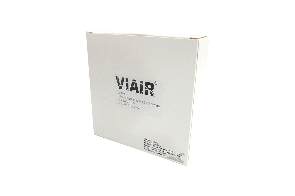 Đèn hông chữ nhật lớn 4D gương cầu VIAIR VI-103-12V vàng 129*101.5*23.5mm 2PCS/SET