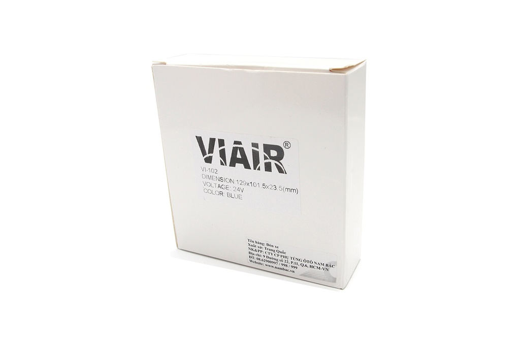 Đèn hông chữ nhật nhỏ VIAIR VI-102-24V lam 104*93*23.5mm 2PCS/SET