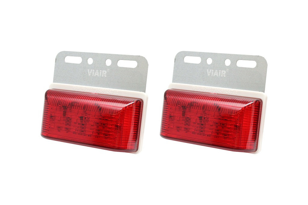 Đèn hông chữ nhật nhỏ VIAIR VI-102-24V đỏ 104*93*23.5mm 2PCS/SET