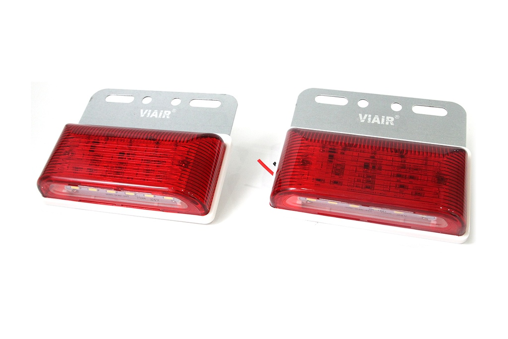 Đèn hông chữ nhật nhỏ VIAIR VI-102-24V đỏ 104*93*23.5mm 2PCS/SET