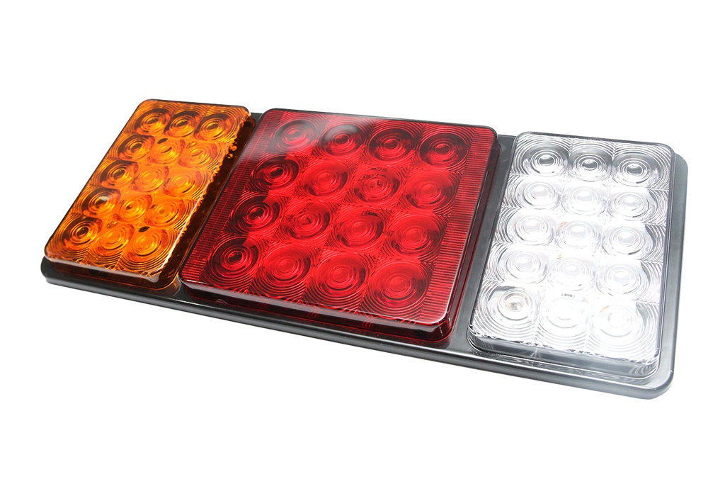 Đèn sau chữ nhật ngắn VIAIR VI-201A-12V 2PCS/SET trắng đỏ vàng