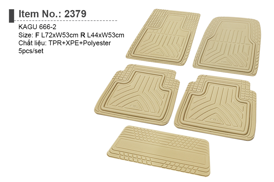 Lót sàn chống trượt 3D phẳng thần kỳ (2379/Kem)