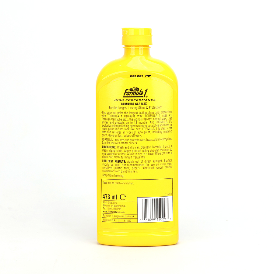 Sáp đánh bóng dạng nước Formula 1 (Carnauba Liquid Wax) 473ML #615029