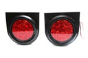 Add LED Lamp Cover Viair VI-205-24V 150*46*156mm 2PCS/SET Red