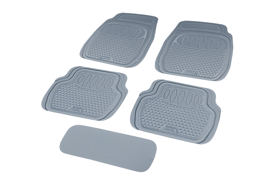 3D CAR MAT 1SET/5PCS DIY Hybrid Mat 666 2357 -2F3R GREY