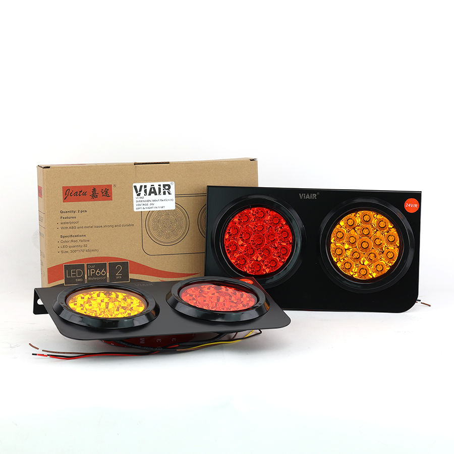 khung 2 đèn Led VIAIR VI-002-24V 2PCS/SET đỏ vàng