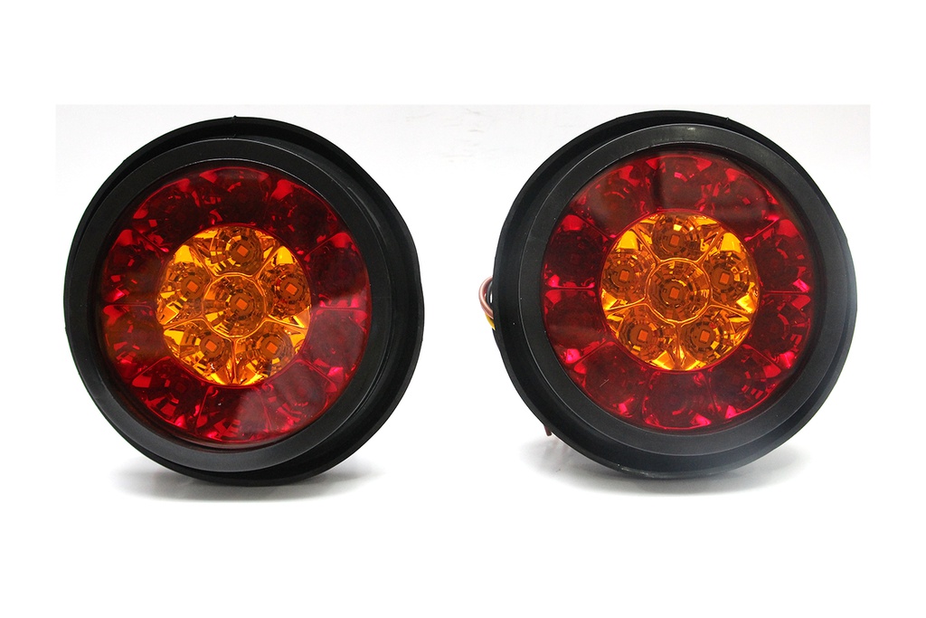 Đèn Led tròn 2 màu VIAIR VI-050-12V đỏ vàng ₵ 132*36.5mm 2PCS/SET