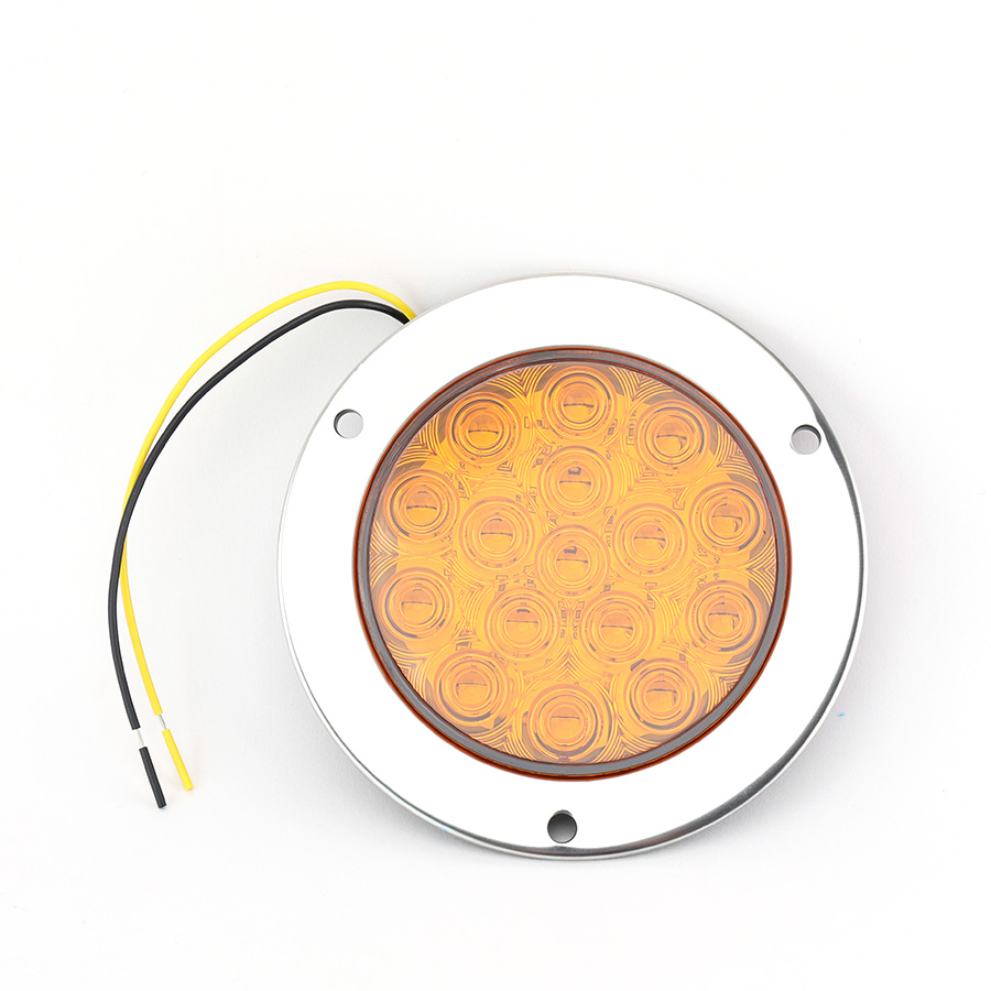 Đèn Led tròn siêu mỏng viền xi VIAIR VI-021-12V vàng ₵ 140*45mm 2PCS/SET