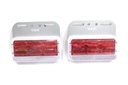 Đèn hông chữ nhật lớn 4D gương cầu VIAIR VI-103-12V đỏ 129*101.5*23.5mm 2PCS/SET