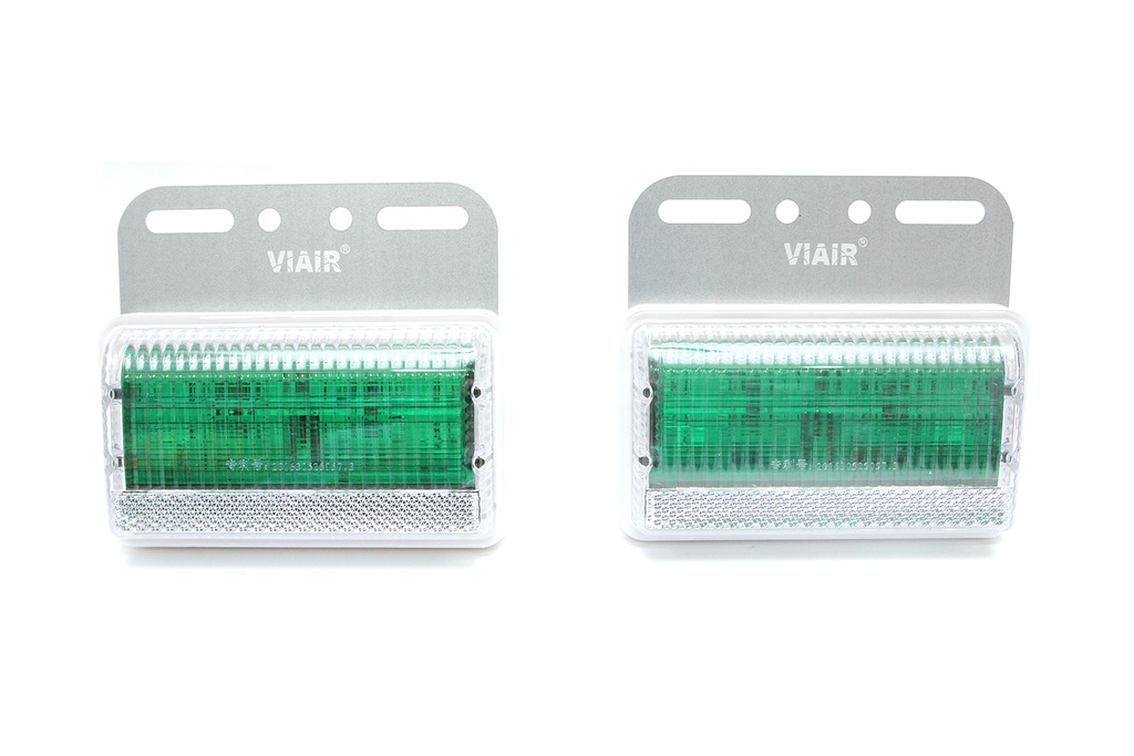 Add LED Side Lamp Viair VI-101-24V 115*100*25mm 2PCS/SET Green