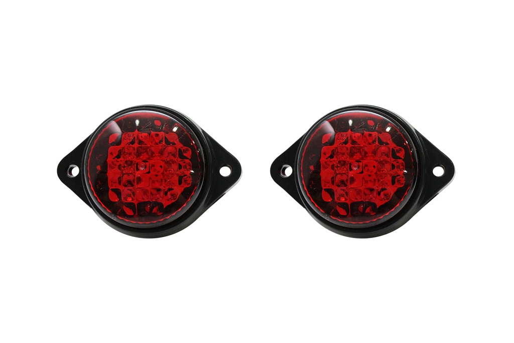 Add LED Side Lamp Viair VI-004-10V-30V 85*30*61.5mm 2PCS/SET Red