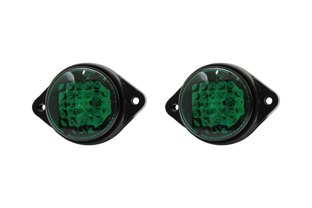 Add LED Side Lamp Viair VI-004-24V 85*30*61.5mm 2PCS/SET Green