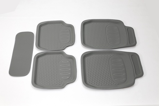 [TXF3DK2360X] 3D CAR MAT 1SET/5PCS KAGU 555-1 Mat Rubberized TPR 2360 - 2F3R GREY