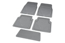 Universal Fit Mat 666-5  2399 -2F3R (5PCS/1SET) TPR+XPE+Polyester (KAGU 666-5 Grey