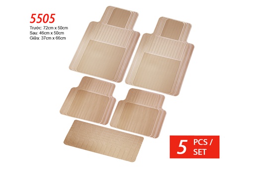 [TXPA5505K] Lót sàn nhựa Packy Poda 5505 (Kem) 5PCS/1SET