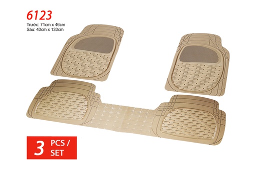 [TXPA6123K] Lót sàn nhựa Packy Poda 6123 (Kem) 3PCS/1SET