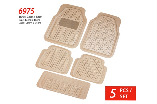 [TXPA6975K] Lót sàn nhựa Packy Poda 6975 (Kem) 5PCS/1SET