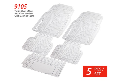 [TXPA9105T] PLASTIC MAT PACKY PODA  9105-CLEAR 5PCS/1SET