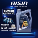 Nhớt Động Cơ Aisin 15W-40 CF4/SG Semi Synthetic 6 Lít ECSF1546P