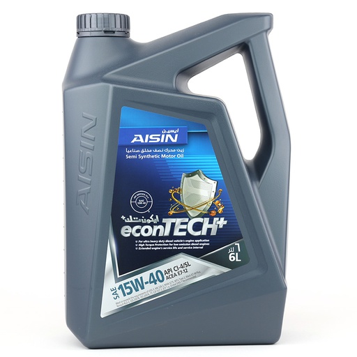 [9NAECSI1546PN] AISIN econTECH+ Semi Synthetic Motor Oil 15W-40 CI-4/SL 