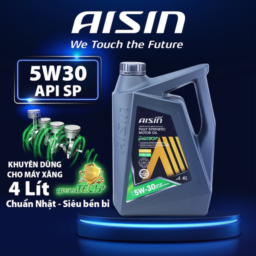 [9NAESFNP0534PN] AISIN greenTECH+ Fully Synthetic Motor Oil 5W-30 SN PLUS 