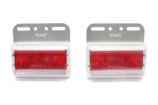 [DXVI10112D] Add LED Side Lamp Viair VI-101-12V 115*100*25mm 2PCS/SET Red