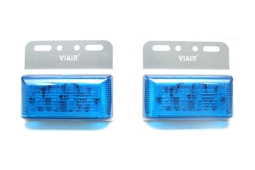 [DXVI10224L] Đèn hông chữ nhật nhỏ VIAIR VI-102-24V lam 104*93*23.5mm 2PCS/SET
