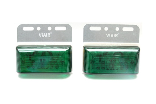 [DXVI10224X] Add LED Side Lamp Viair VI-102-24V 104*93*23.5mm 2PCS/SET Green