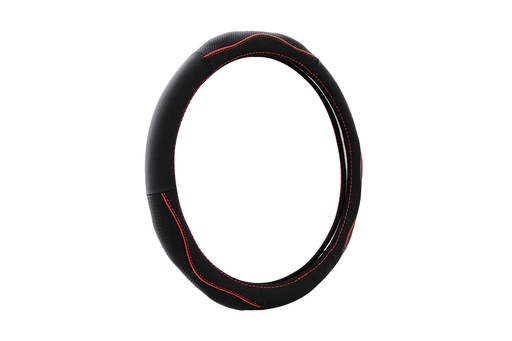 [BTLWLG306DD] STEERING WHEEL COVER G306 SIZE L black/red