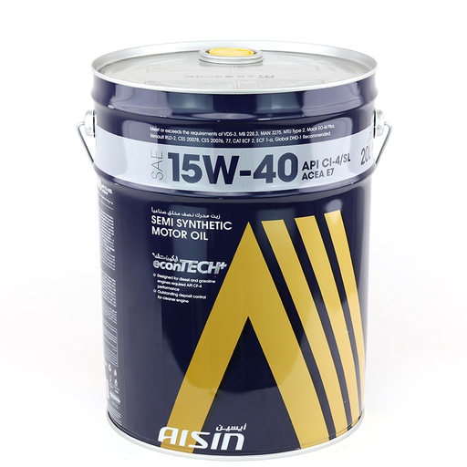 [9NAECSI154PLN] AISIN econTECH+ Semi Synthetic Motor Oil 20W-50 SN PLUS 
