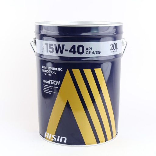[9NAECSF154PL] AISIN econTECH Semi Synthetic Motor Oil 15W-40 CF-4/SG