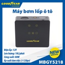 Máy bơm thông minh kỹ thuật số GOODYEAR GY-5218 kiểu vuông 12V-80W-10A-120PSI-18L/min mặt đồng hồ điện tử- cảm ứng