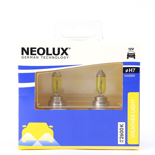 [BDNLXH712VN499W] Bóng Halogen Phá Sương H7 12V 55W PX26D N499W-2SCB Hiệu Neolux