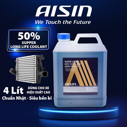 [9ASCPM50A4LB] Nước giải nhiệt Aisin (màu lam/ 4 Lít) Glycol 50% SCPM50A4LB