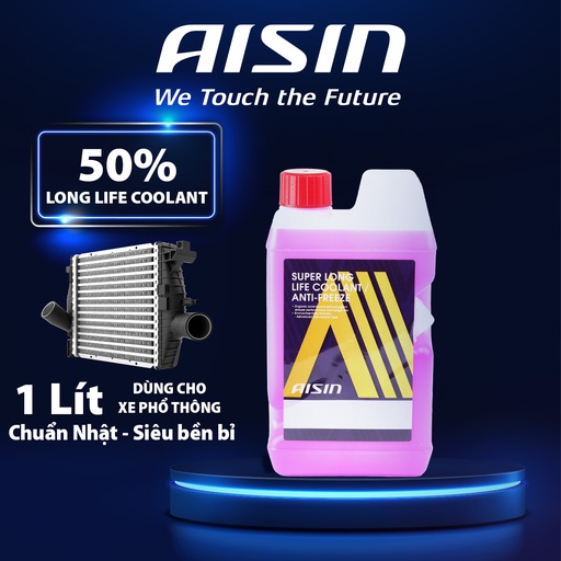 [9ASCPM50A1LPK] Nước giải nhiệt Aisin (màu hồng/ 1 Lít) Glycol 50% SCPM50A1LPK