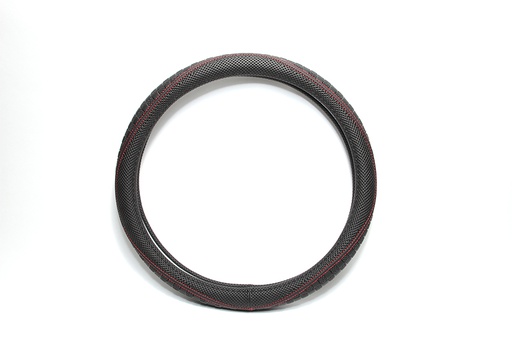 [BTLSDL5001D] STEERING WHEEL COVER #5001 SIZE L black/red
